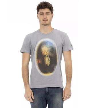 TRUSSARDI ACTION Grey Cotton Men T