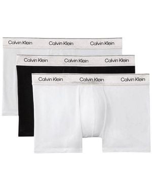 Calvin Klein Bicolour Cotton Boxers - White