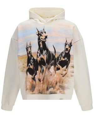 Represent White Cotton Sweatshirt