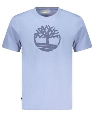 Timberland Blue Cotton Men's T