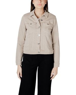 Street One Cotton Jackets & Coat - Gray