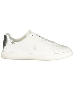 Calvin Klein Bianco Poliuretano Donna Trainer - White