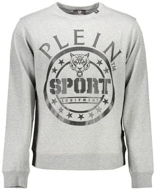 Philipp Plein Grigio Cotton Sweatshirt - Grey
