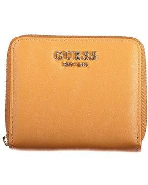 Guess Marrone Poliuretano Wallet - Orange