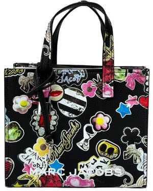 Marc Jacobs Mini Grind Black Sticker Leather Crossbody Bag