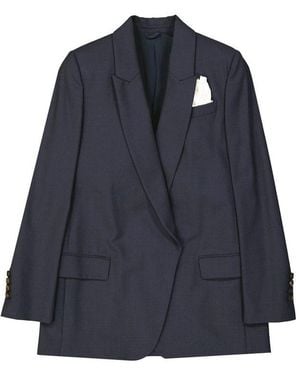 Brunello Cucinelli Virgin Wool Jacket - Blue