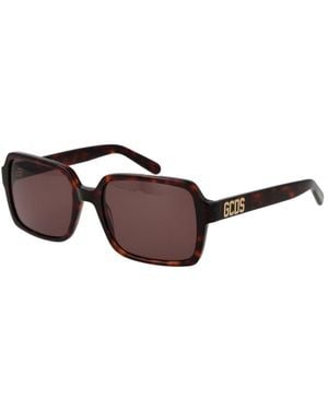Gcds Plastic Sunglasses - Brown