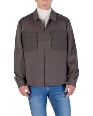 Antony Morato Green Denim Shirt - Brown