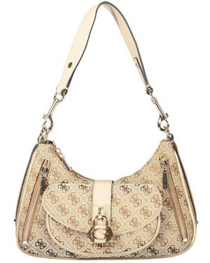Guess Beige Poliuretano Handbag - Natural