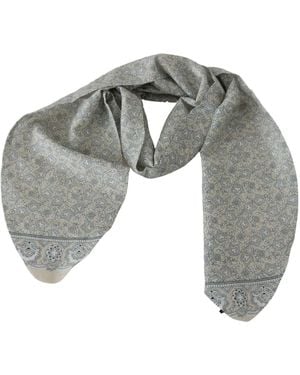 Ermanno Scervino Elegant Silk-Cotton Blend Waist Belt - Grey