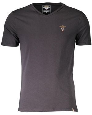 Aeronautica Militare Black Cotton T