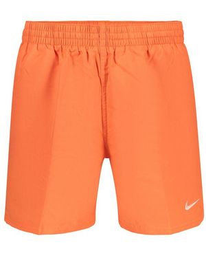 Nike Orange Polyester Men's Swimwear Shorts