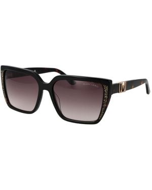 MARCIANO BY GUESS Black Acetate Sunglasses