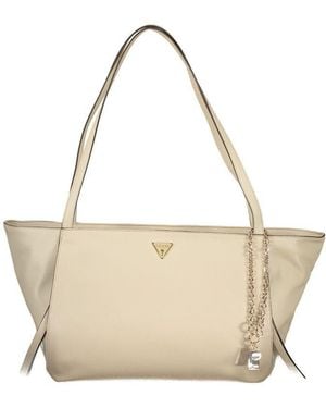 Guess Beige Polyurethane 's Bag - Natural