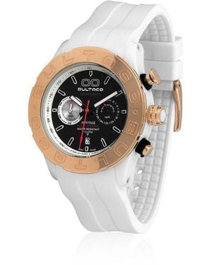 BULTACO White Rubber Watch - Multicolour