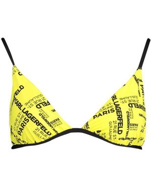 KARL LAGERFELD Yellow Polyamide Swimsuit