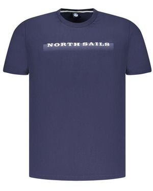 North Sails Blue Cotton Men's T