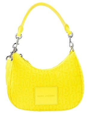 Marc Jacobs Monogram Terry Fabric Golden Kiwi Hobo Shoulder Bag Purse Polyester - Yellow