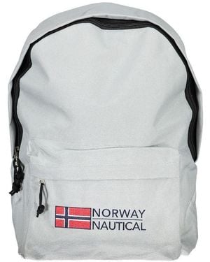 Norway 1963 Brown Polyester Men Backpack - Grey