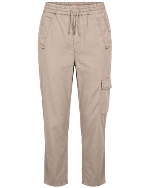 Trussardi Beige Lyocell Trousers - Natural