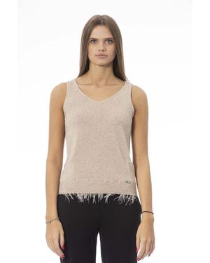 Baldinini Wool Tank Top - Natural