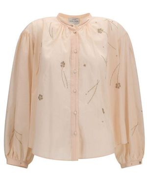 forte_forte Multicolour Cotton Blouse - Natural