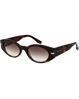 Trussardi Brown Acetate Sunglasses