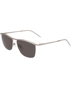 DKNY Rose Gold Metal Sunglasses - White