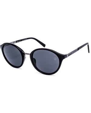Timberland Black Plastic Sunglasses - Blue