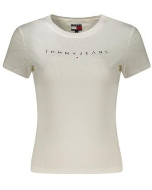 Tommy Hilfiger White Cotton T - Grey