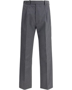 Prada Gray Fleece Wool Dress Pants