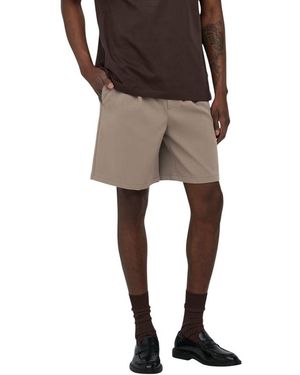 Only & Sons Recycled Polyester Bermuda Shorts - Brown