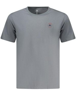 Converse Grigio Cotton Men Shirt - Gray