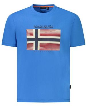 Napapijri Cotton T-Shirt - Blue