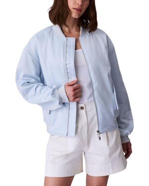 Calvin Klein Blue Recycled Polyester Bomber