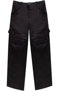 Tom Ford Cargo Wideleg Trousers - Black