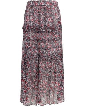 Isabel Marant Purple Cotton Long Skirt