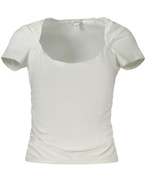 Guess White Polyamide Top - Grey