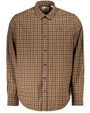 Timberland Tartan Regular Fit Cotton Shirt - Brown