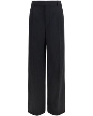 Saint Laurent Black Wool Oves Aries Dress Trousers