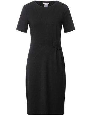 Street One Black Viscose Casual Dress