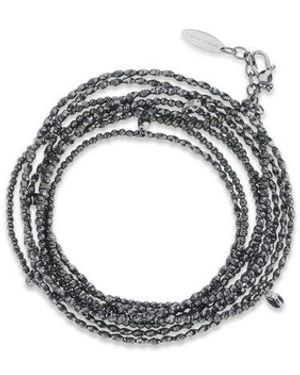 Brunello Cucinelli Black Silver Bracelet - Metallic