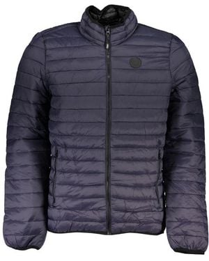 Gianmarco Venturi Blu Poliammide Men's Jacket - Blue