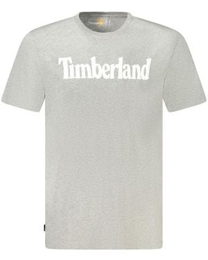 Timberland Grigio Cotton T-Shirt - Gray