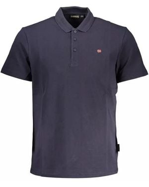 Napapijri Blue Cotton Polo Shirt