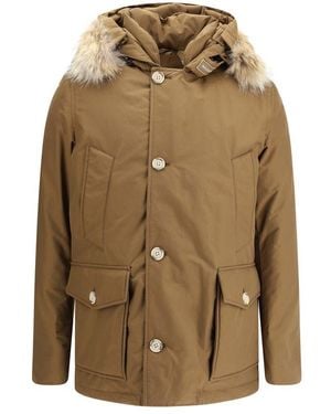 Woolrich Arctic Detachable Fur Parka - Green