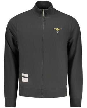Accademia Militare Black Cotton Men Sweatshirt - Grey