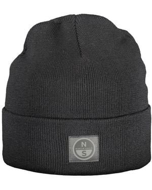 North Sails Black Polyester Men Cap