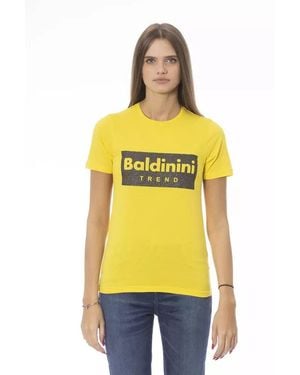Baldinini Yellow Cotton T