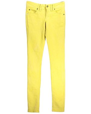 John Galliano Yellow Cotton Jeans & Pant